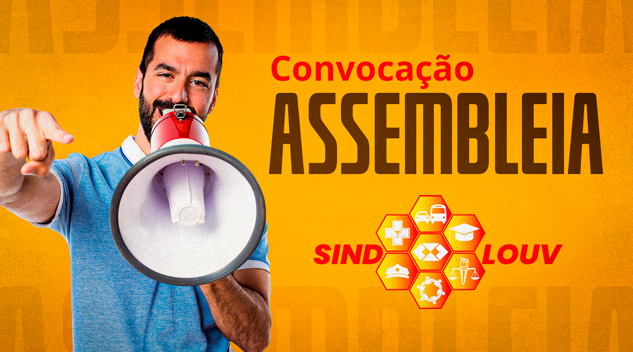 Sindicato convoca Servidores para importante assembleia na sexta (9), às 18 horas. Vamos deliberar sobre ação judicial. Data-base não é um favor. É DIREITO!