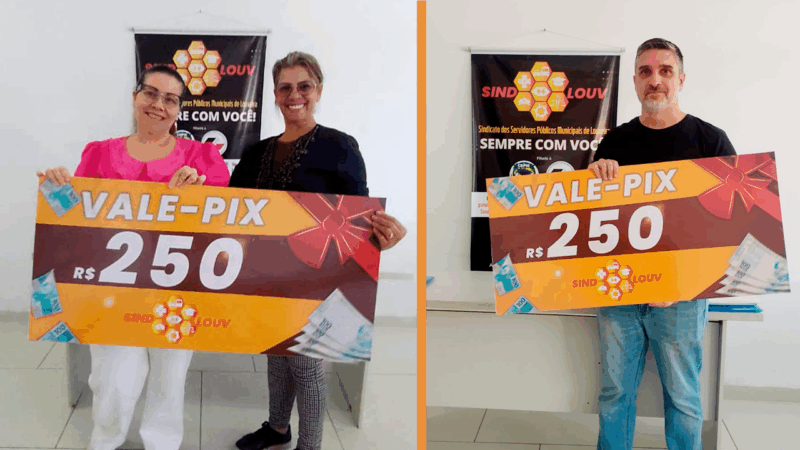 Parabéns aos ganhadores do Sorteio do Dia dos Professores: Vitor Hugo Gorino e Maria Aparecida Barbosa!