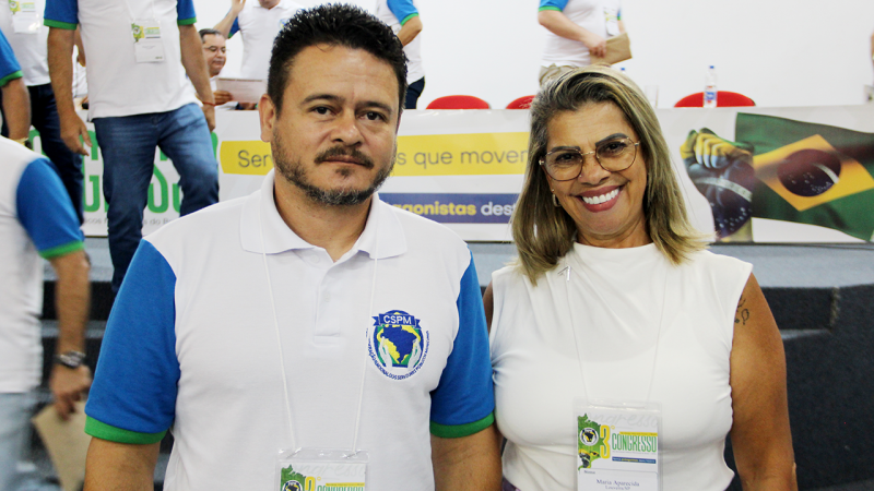 Presidente Eli e diretora Cida participam do 3º Congresso da Confederação Nacional dos Servidores Públicos Municipais