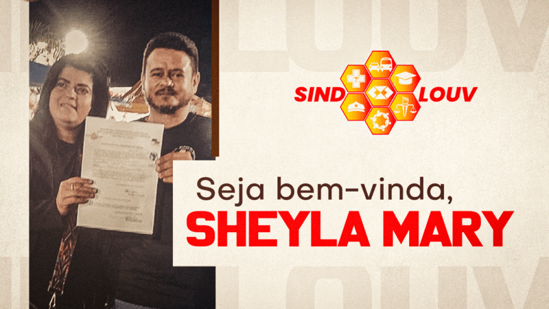 Seja bem-vinda, Sheyla Mary, nova mais nova associada. Professora aposentada fortalece a nossa luta!