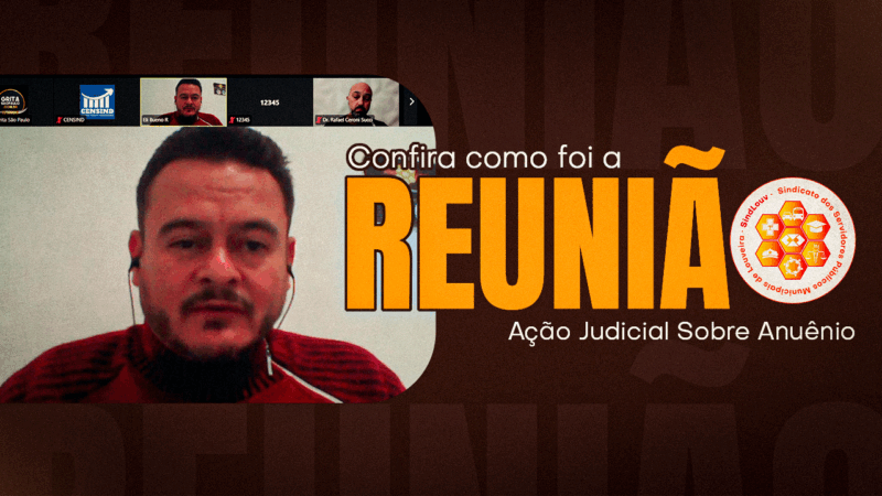 Reunião com Servidores esclarece dúvidas sobre a ação do pagamento correto do anuênio. Novo grupo será criado
