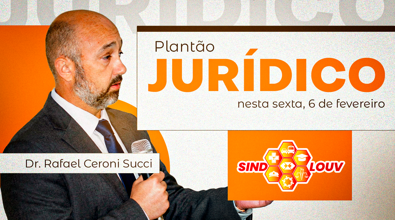 Próximo plantão jurídico do Dr. Rafael Ceroni será na sexta, 6 de fevereiro, das 9 horas ao meio-dia. Agende seu atendimento!