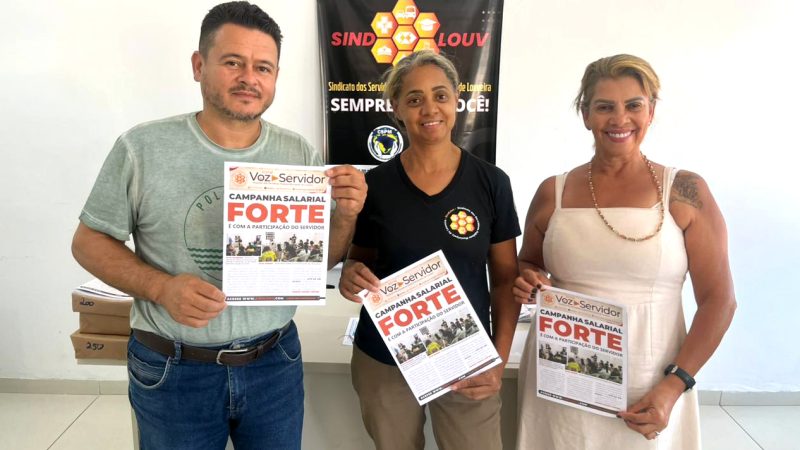 Diretores do SINDLOUV entregam jornal na base, mobilizam categoria e informam ações da entidade aos trabalhadores