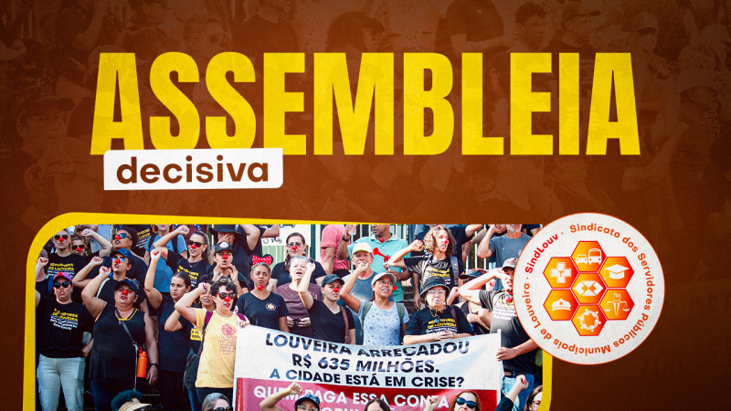 Campanha Salarial 2026 | Sindicato convoca Servidores para assembleia no dia 7 de maio, às 13h30, na Praça Padre Pedro Sanches